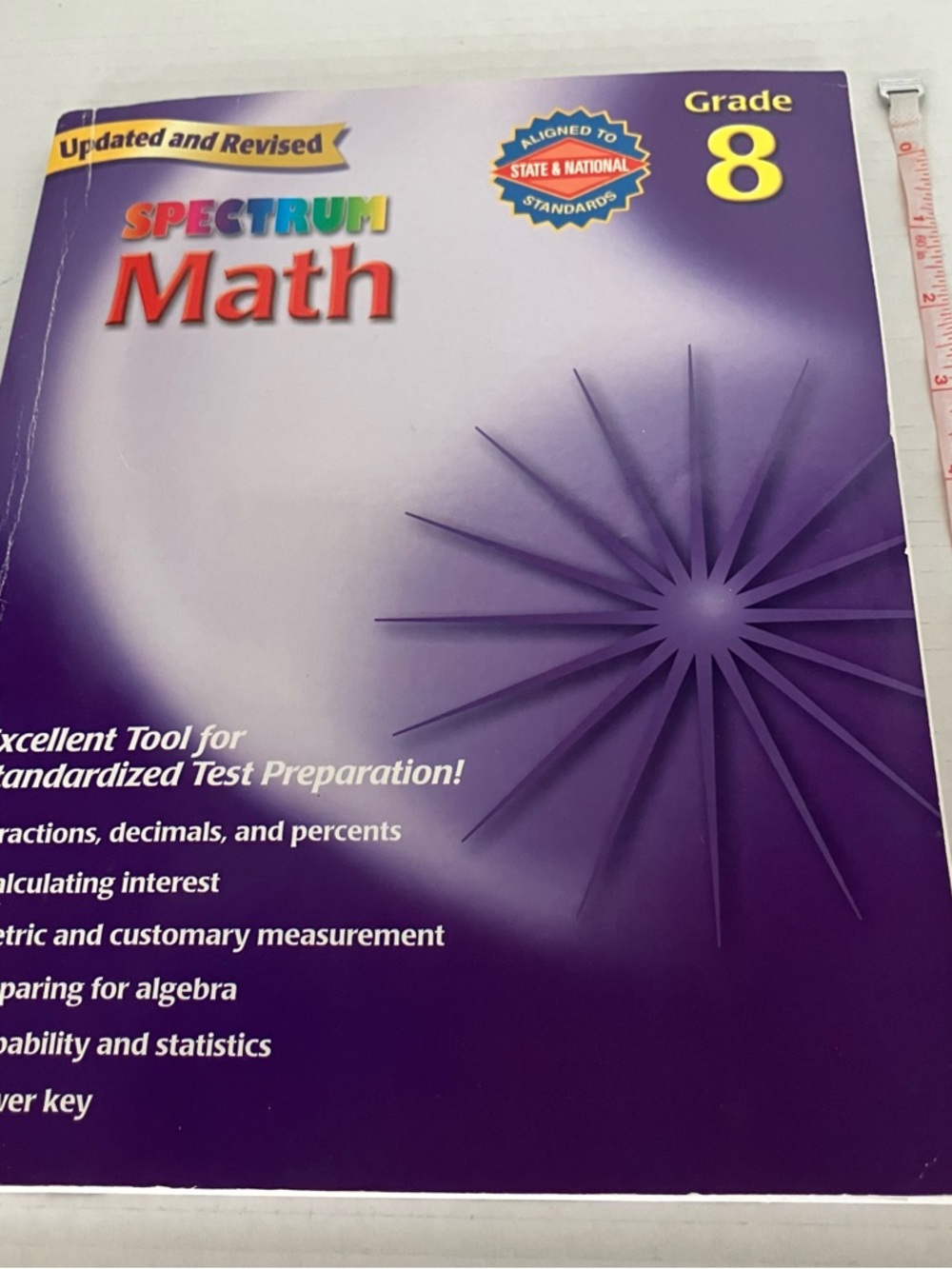 Spectrum Math Learning Workbook 8th Grade with Answer Key & Certificate - Picture 3 of 8